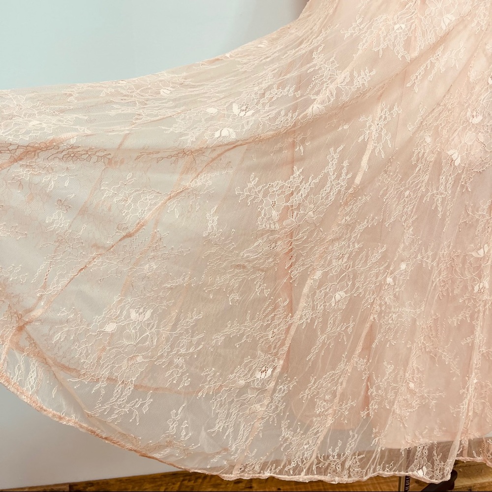 TORRID Romantic Peach Lace Trapeze Midi Dress 3X - Picture 8 of 10